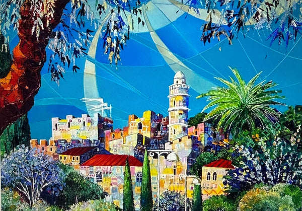 "View From The Bloomfield Park To The Old City Walls. Jerusalem." by Zoe Sever, Canvas Print on Solid Wood Stretcher Bar Frame (Copy) - Alexandria Gallery