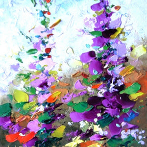 Spring Land: Wild Flowers, Oil Painting by Natalya Romanovsky - Alexandria Gallery