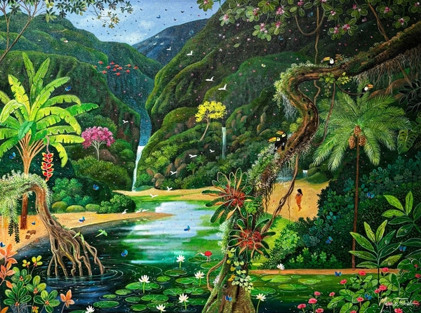 Original Painting "The Portal to Paradise" by Mara Toledo 23 5/8 x 31 1/2 - ThePopUp Art Gallery