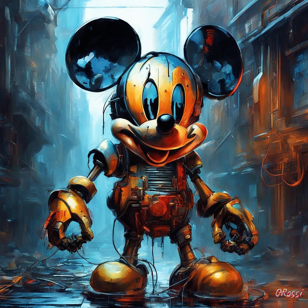 Original Painting "Mick 2.0" by Olivia de Rossi 39"x 39" - ThePopUp Art Gallery