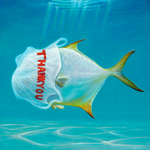 Thank You by Chris Holm, Painting, Oil on Canvas, Size: 24 x 24 inches - Alexandria Gallery