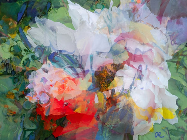 Original Painting "The Blossom" by Olivia De Rossi 31.5" x 23.6" - ThePopUp Art Gallery
